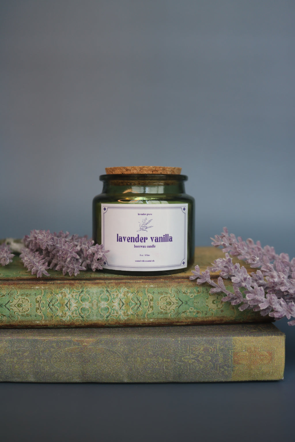 Lavender Vanilla Beeswax Candle